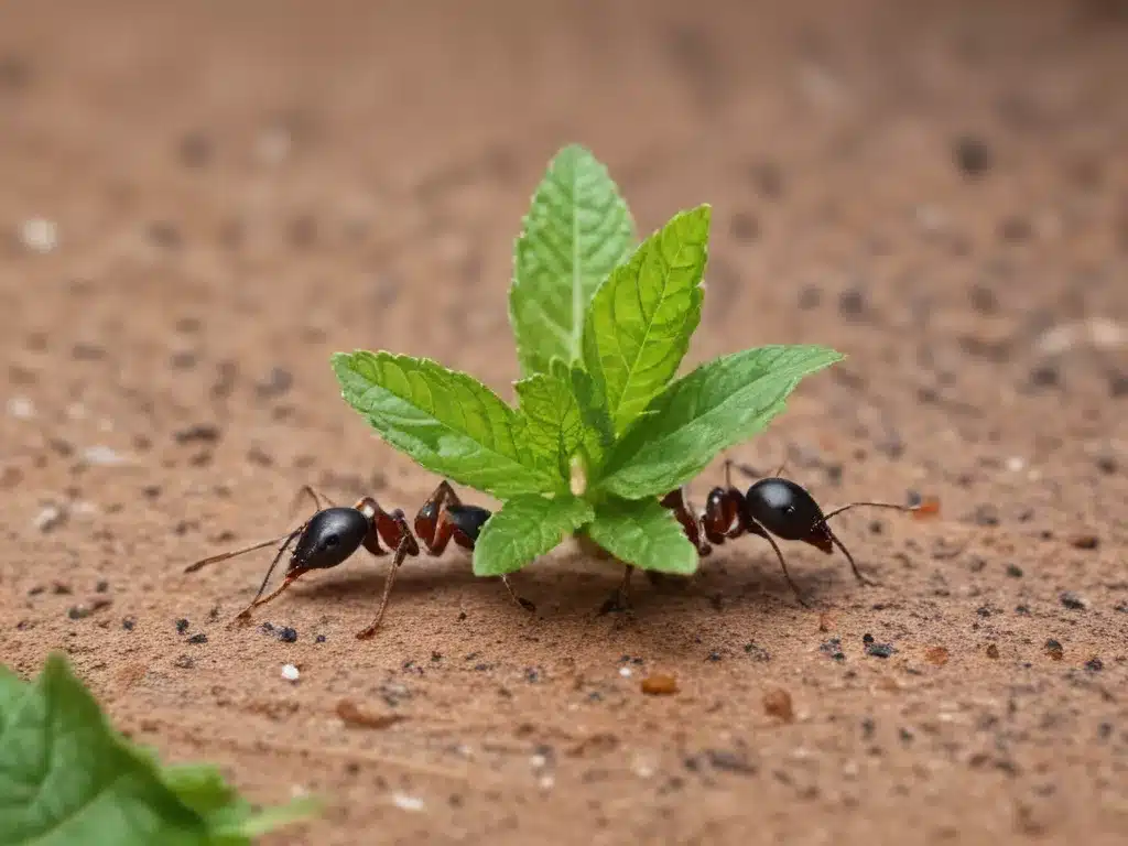 Get Rid of Ants with Peppermint and Vinegar