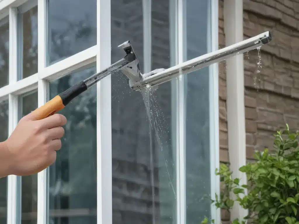 Get Sparkling Windows With Squeegee Drying Attachments