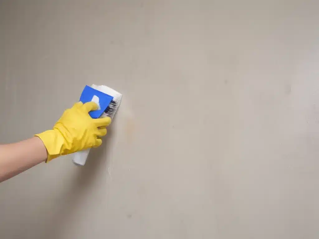 Get Walls Spotless with Minimal Scrubbing