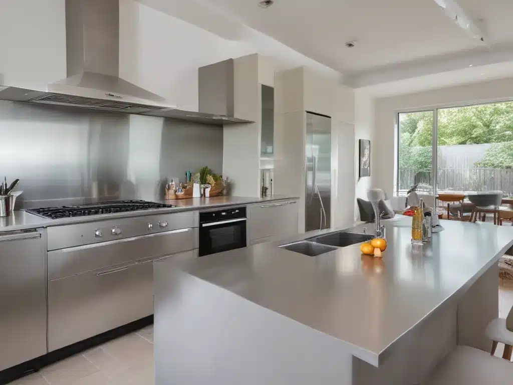 Gleaming Kitchen With Stainless Steel Care