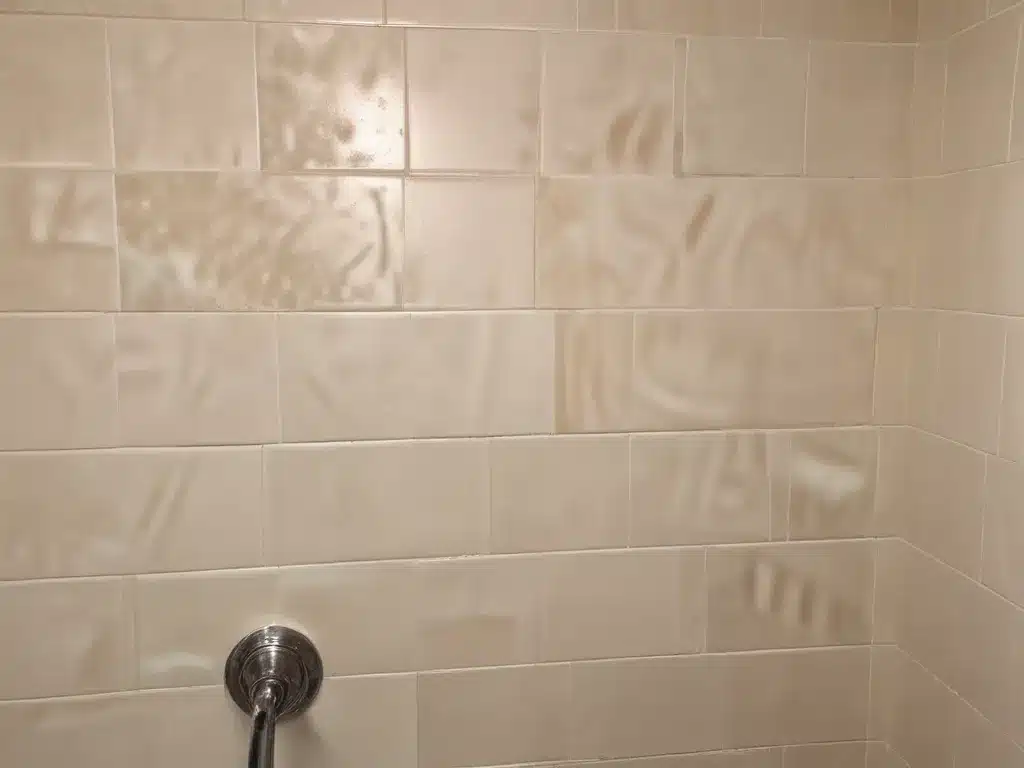 Goodbye Soap Scum, Hello Shiny Tiles