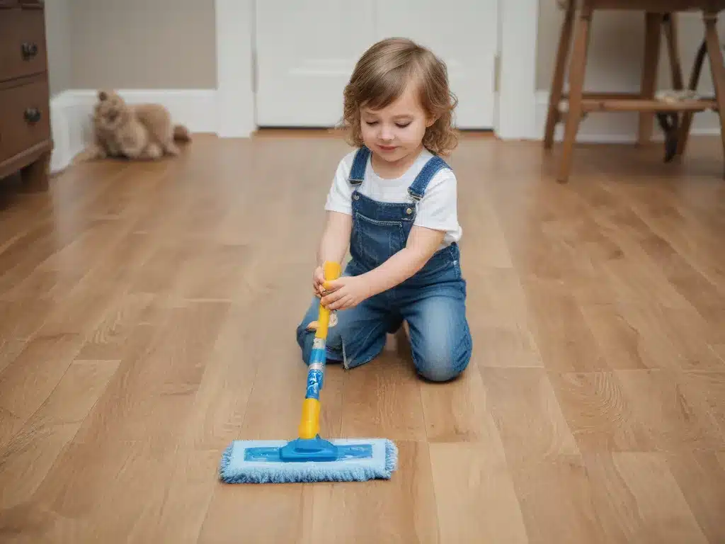 Kid and Pet Safe Floor Cleaning