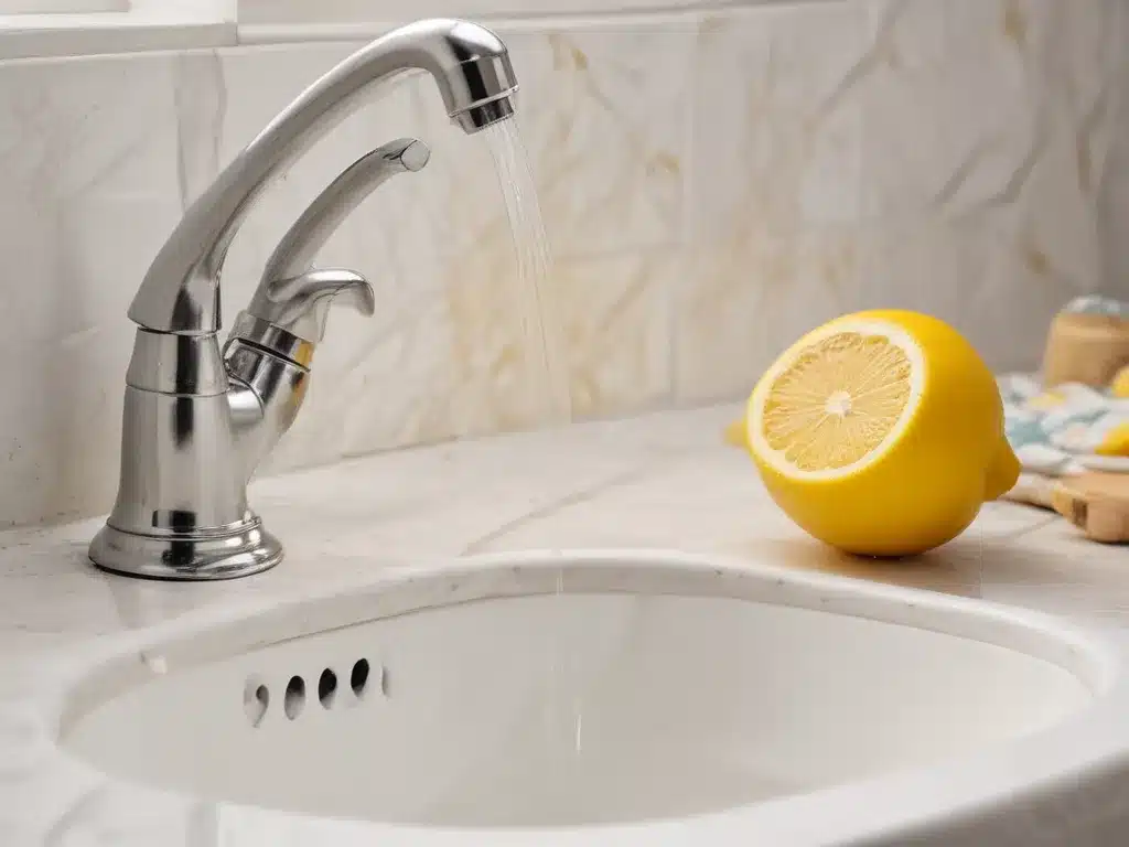 Lemon Juice and Baking Soda for a Sparkling Sink