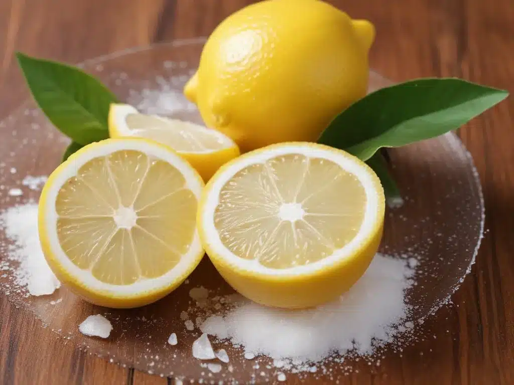 Lemon Juice and Salt for Scrubbing Power