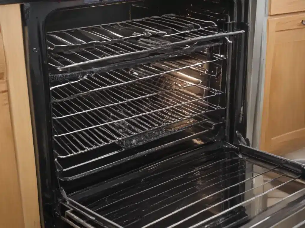 Oven Cleaning with Baking Soda and Vinegar