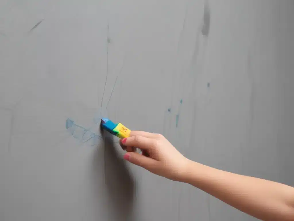 Paint-Safe Wall Eraser for Crayon Marks