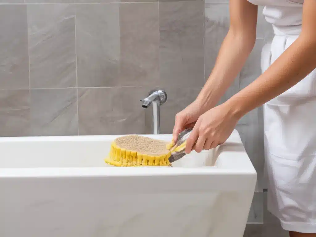 Powerful Yet Gentle: Safe Bathroom Scrubbing