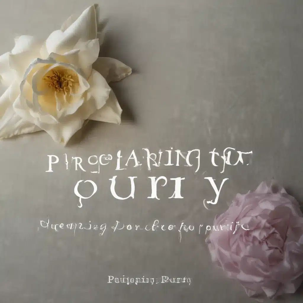 Preparing for Purity