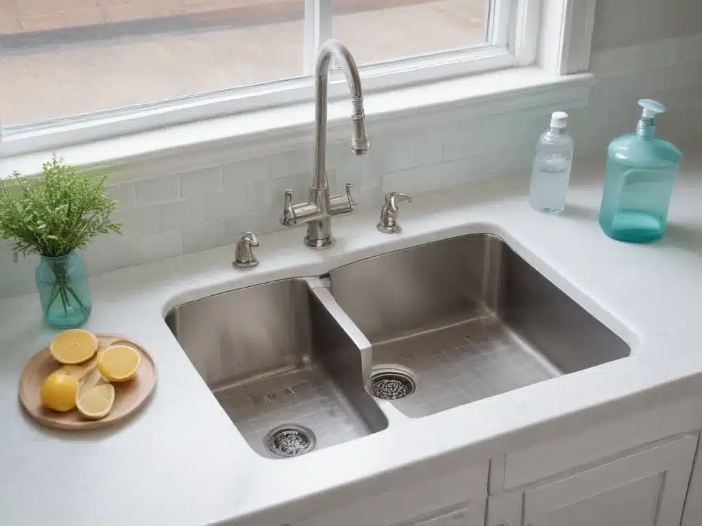 Pristine Kitchen Sink with DIY Scrubs