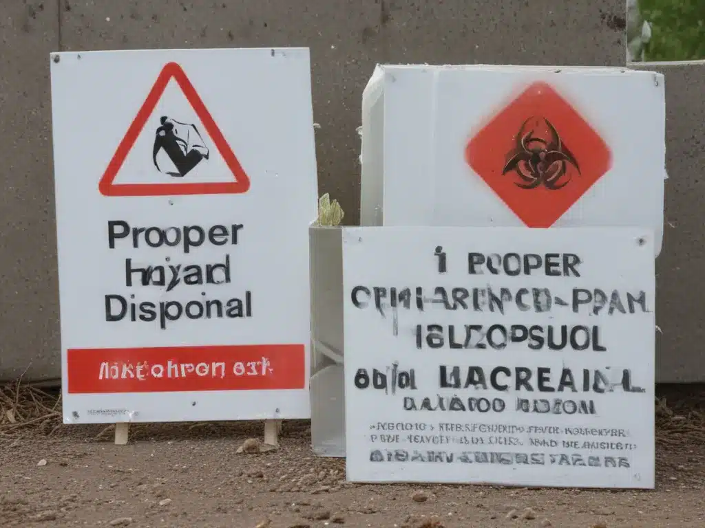 Proper Hazard Disposal