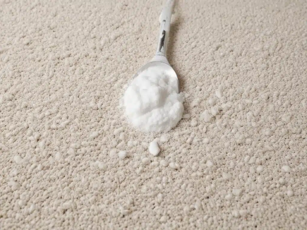 Refresh Carpets with Baking Soda and Essential Oils