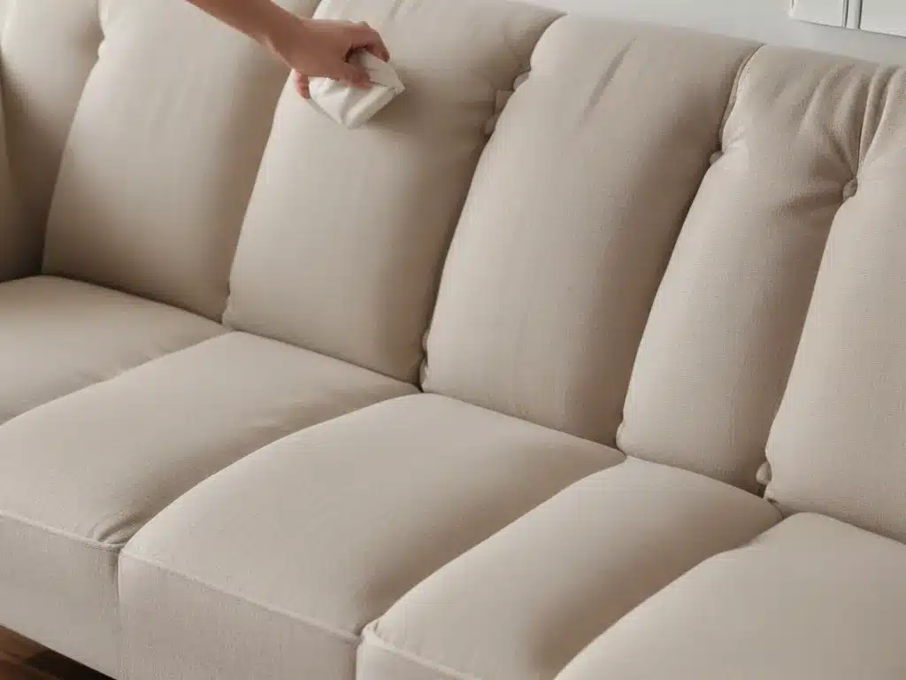 Refresh Upholstery with DIY Cleans