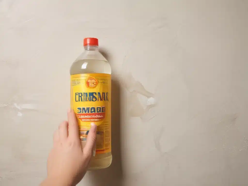 Remove Grime from Walls with Vinegar