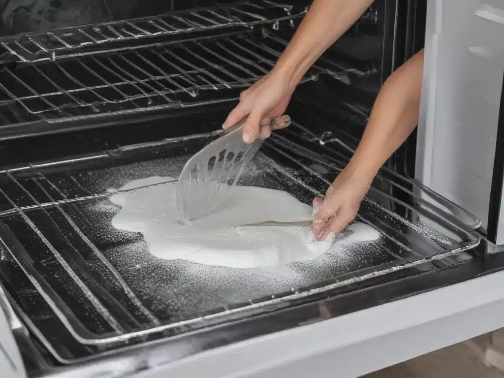 Remove Oven Grime with Baking Soda