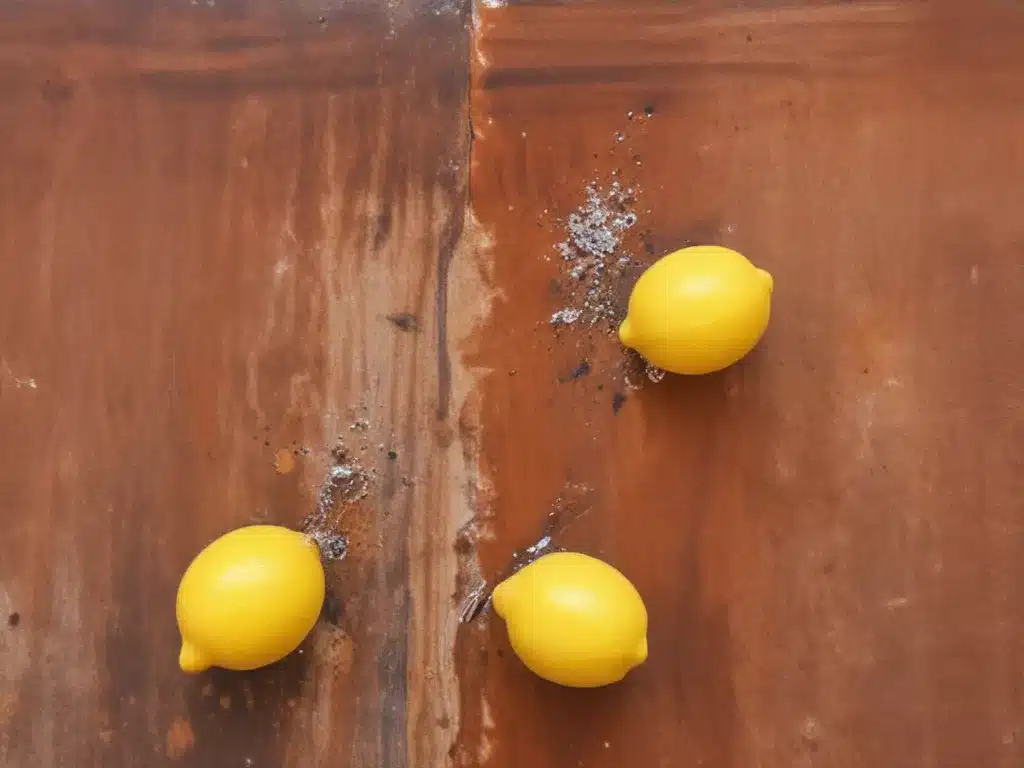 Remove Rust Stains With Lemon And Salt