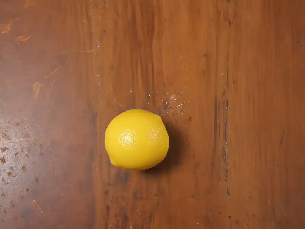 Remove Rust Stains with Lemon Juice