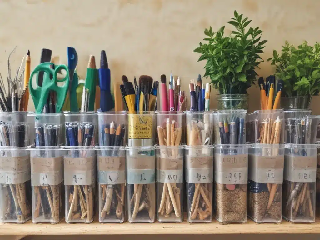 Reuse Containers for DIY Supplies