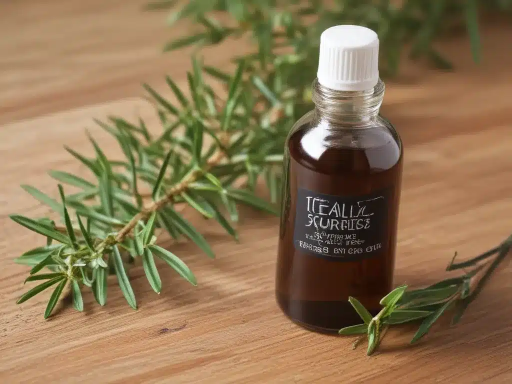 Sanitize Surfaces with Tea Tree Oil