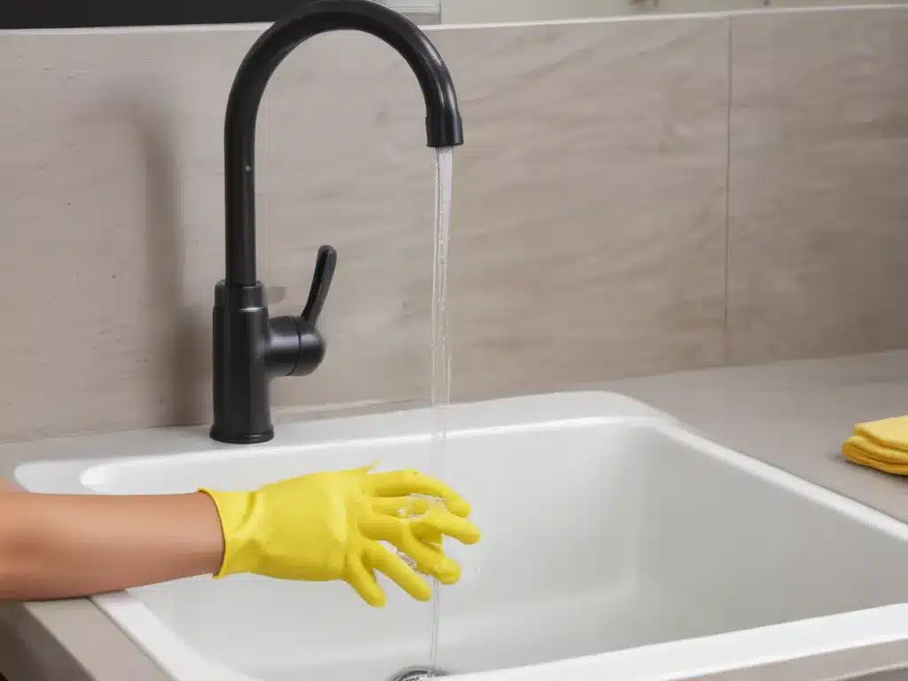 Sanitize and Disinfect Your Sink