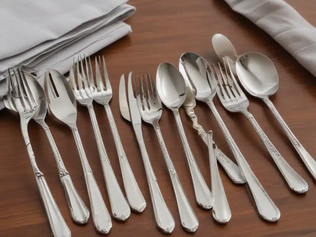 Showroom Shine for Silverware with Household Items