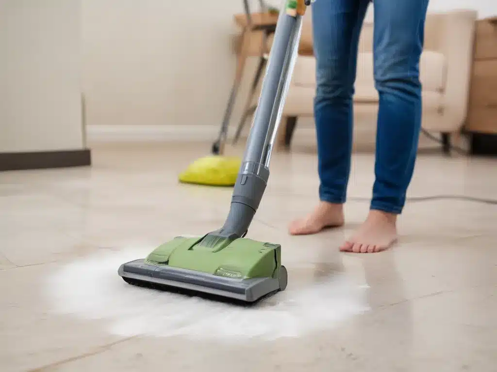 Skip Harsh Chemicals with Steam Cleaners