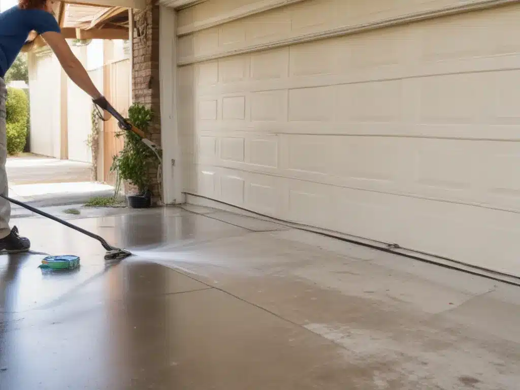 Skip the Solvents for Garage and Driveway Cleaning