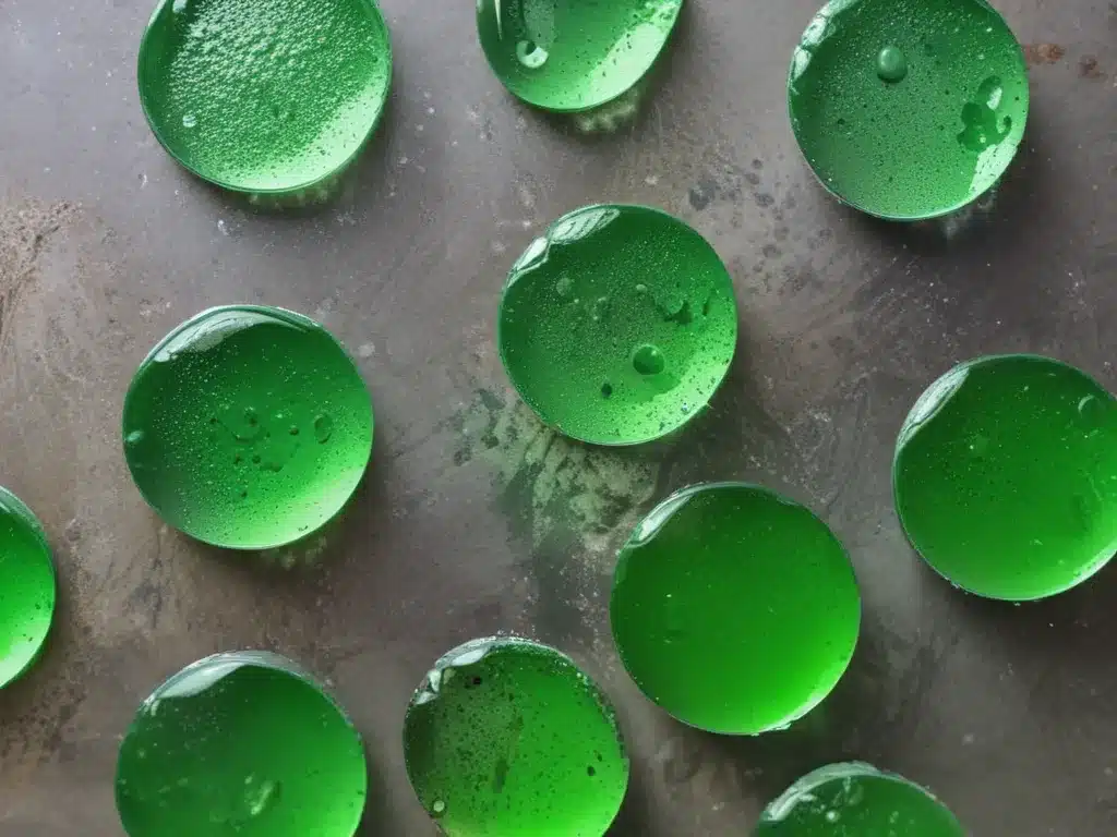 Sparkling Green with Vinegar and Baking Soda