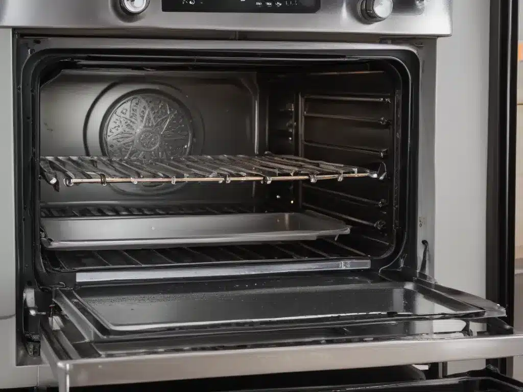 Sparkling Oven with Baking Soda Paste