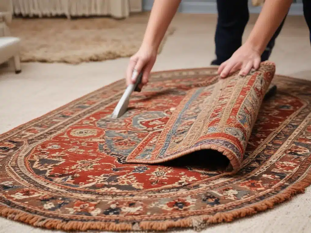 The Lost Art of Rug Beating for Deep Cleaning