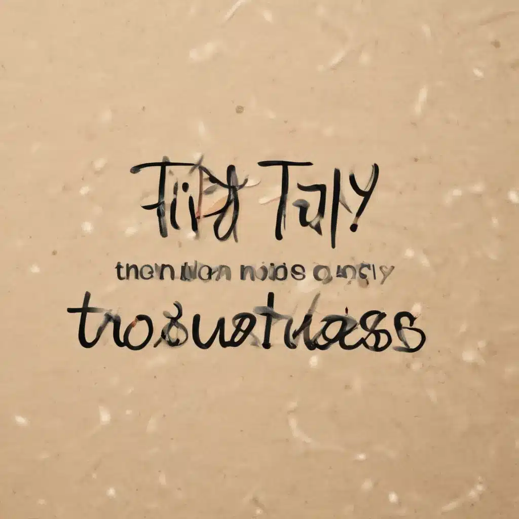 Tidy Thoughts