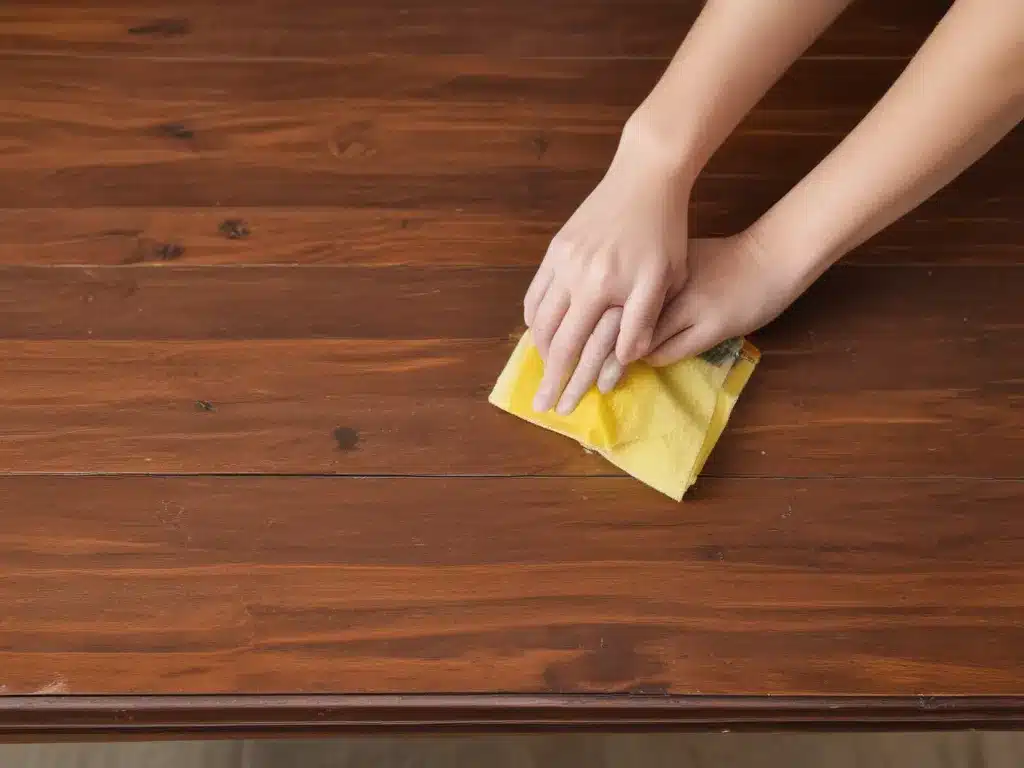 Top to Bottom Wood Furniture Cleaning