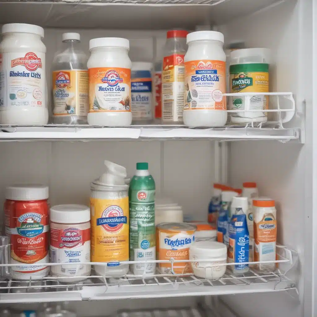 Baking Soda Paste Cleans Fridge Shelves