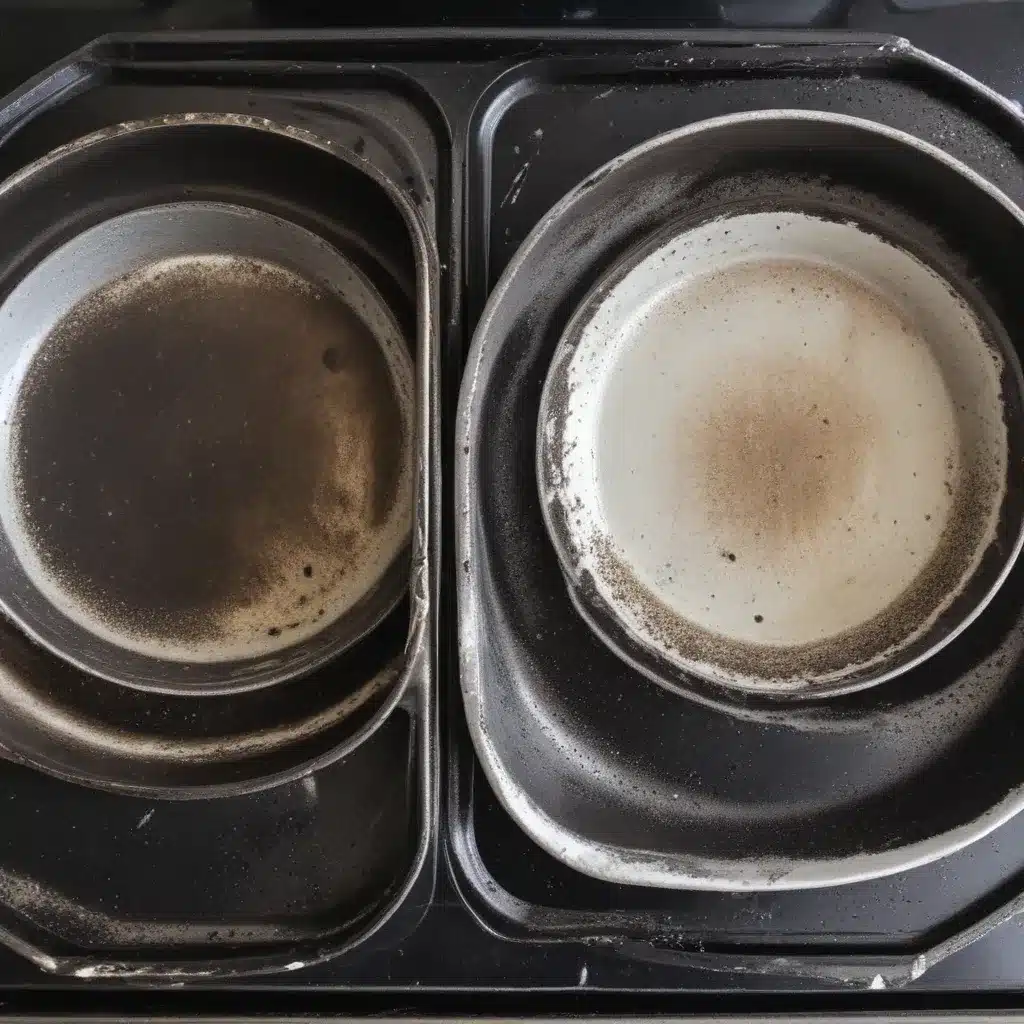 Baking Soda and Vinegar Clean Burnt Pans