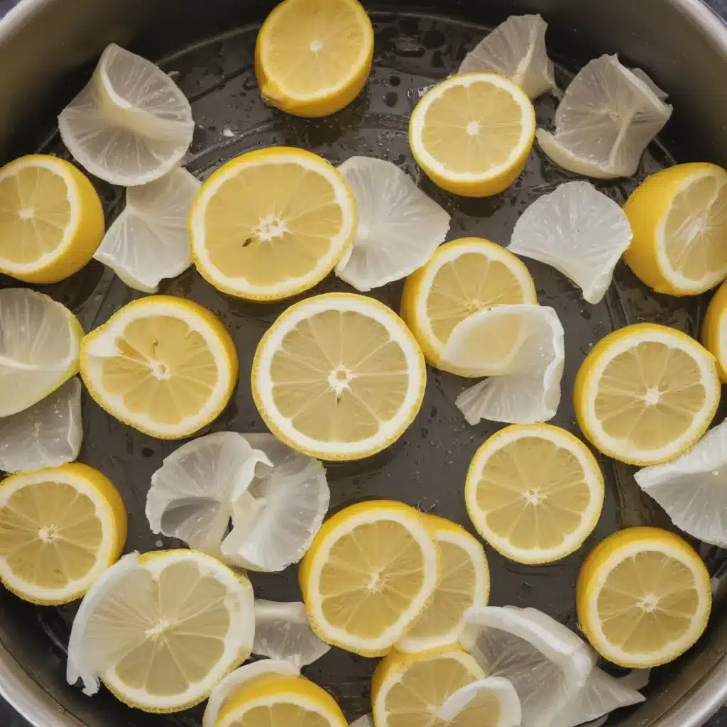 Deodorize the Garbage Disposal with Lemon Rinds