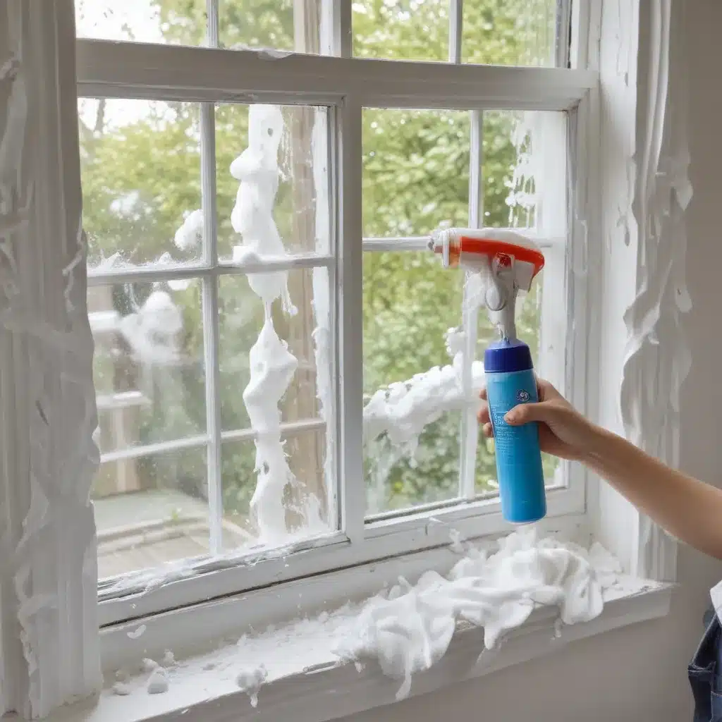 Get Windows Spotless with Shaving Foam