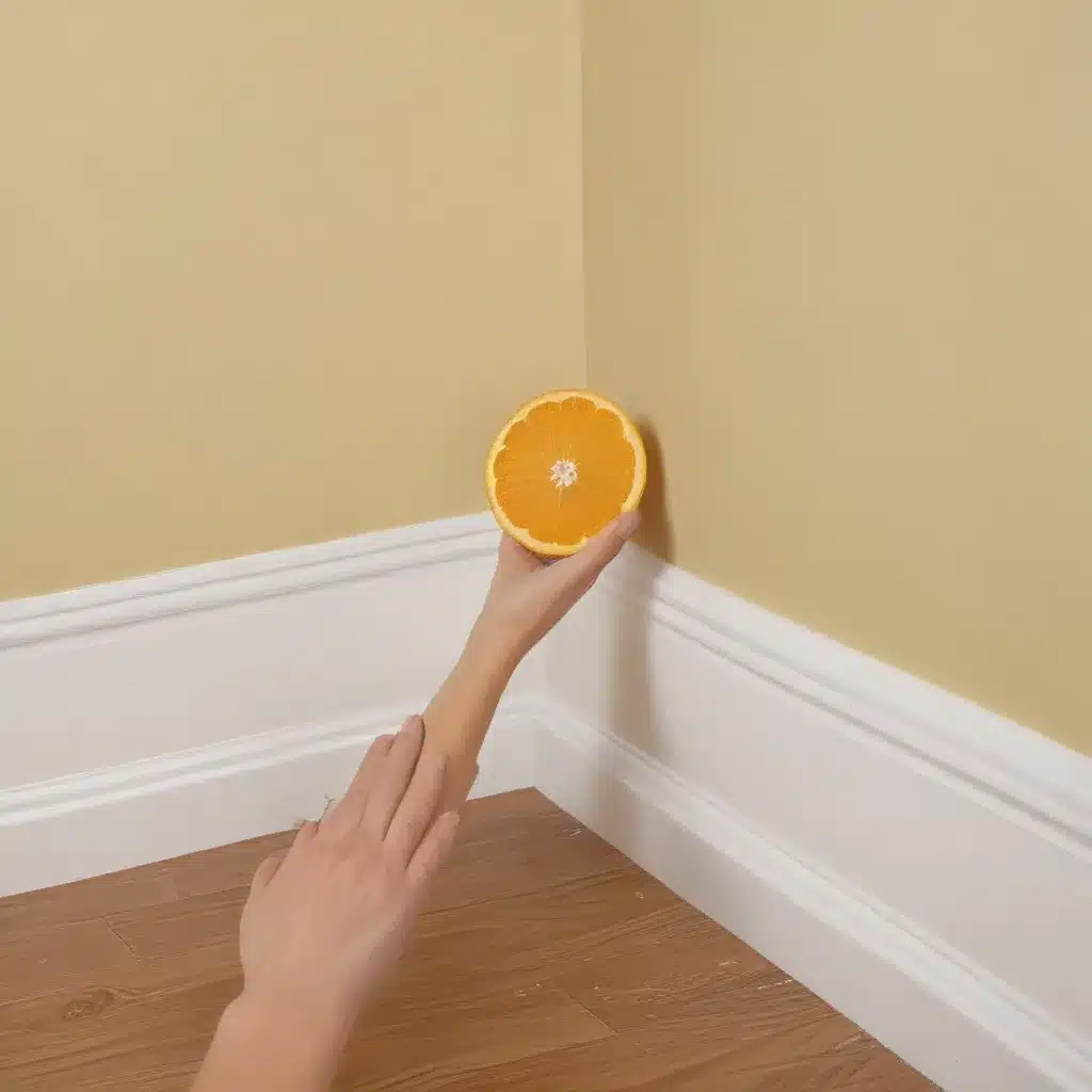 Give Walls And Baseboards A Citrusy Clean