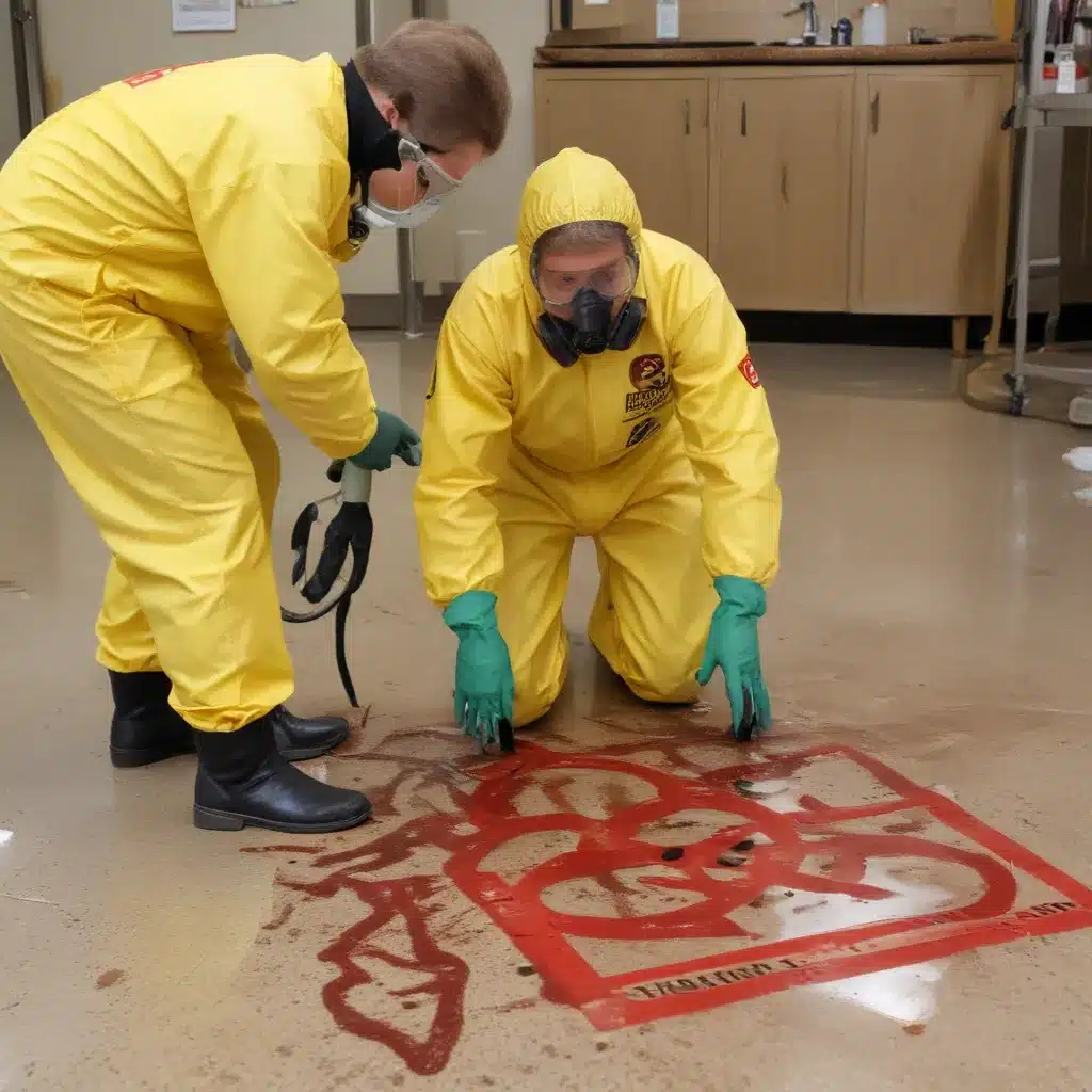 Handling Biohazard Spills Re-examined