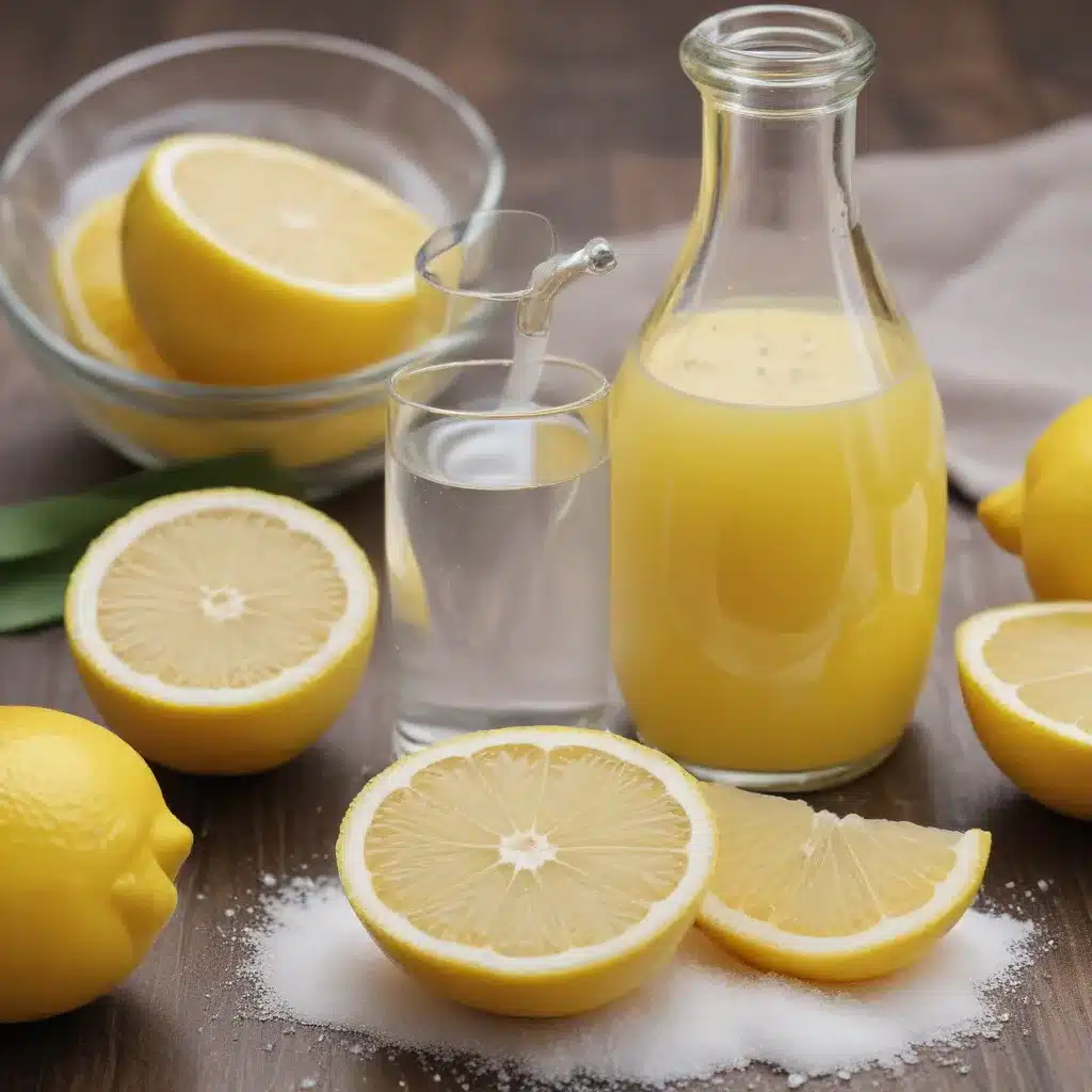 Lemon Juice and Salt Fruity Cleaning Combo