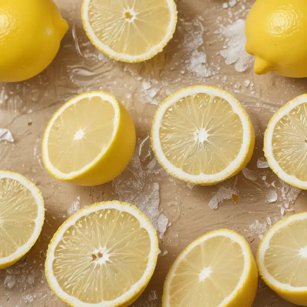Lemon Juice and Salt Scrubbing Solution