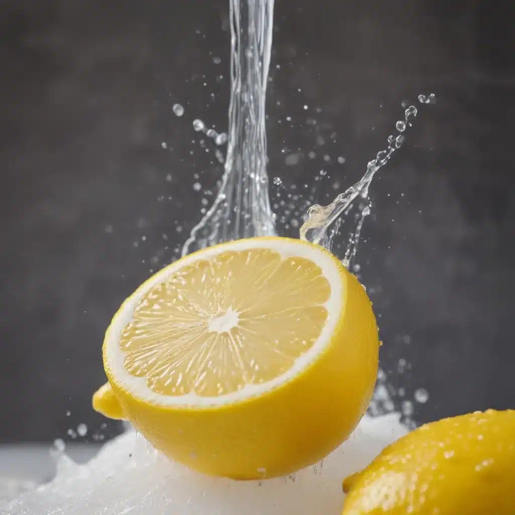 Lemon and Baking Soda Sparkling Shower