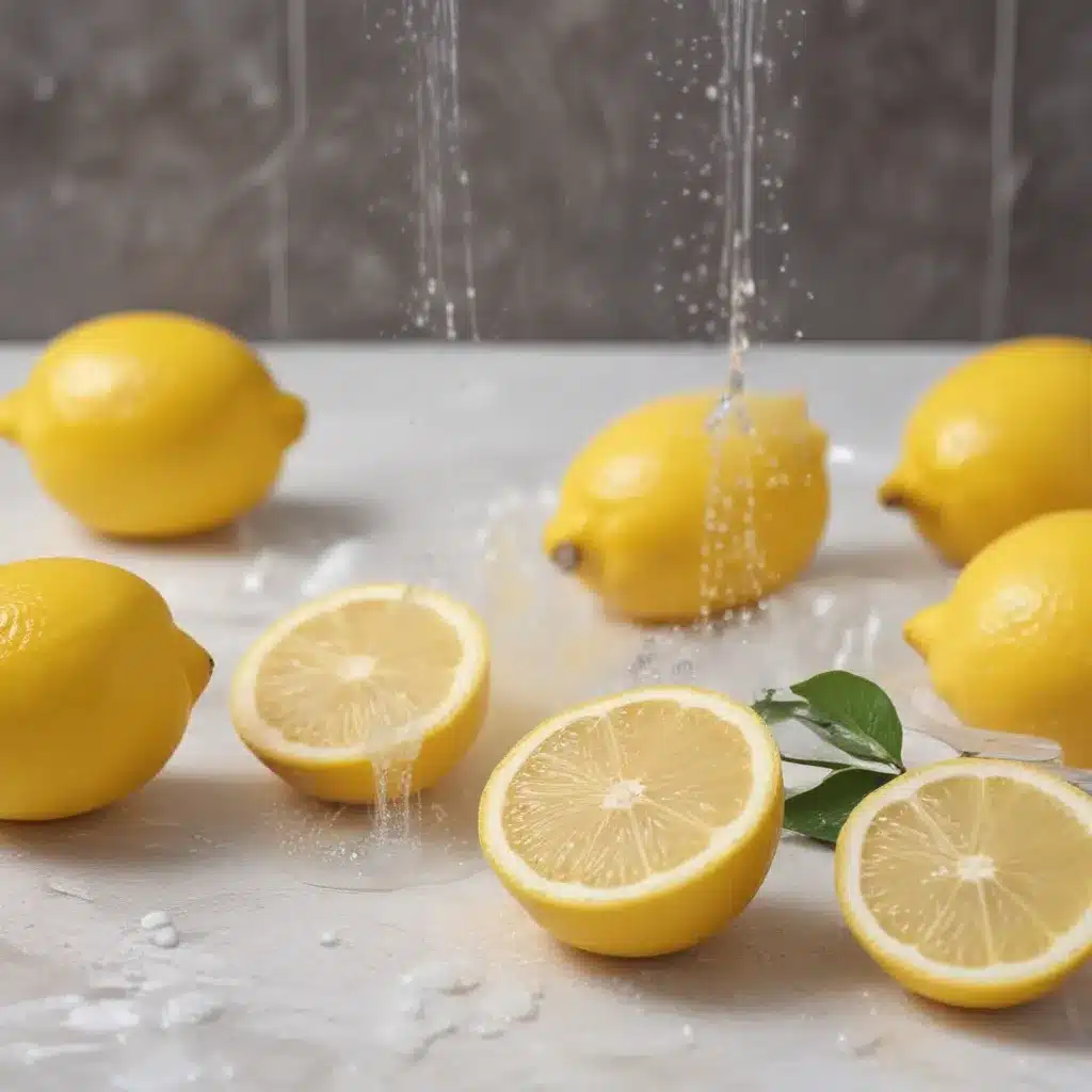 Lemons and Baking Soda Clean Showers