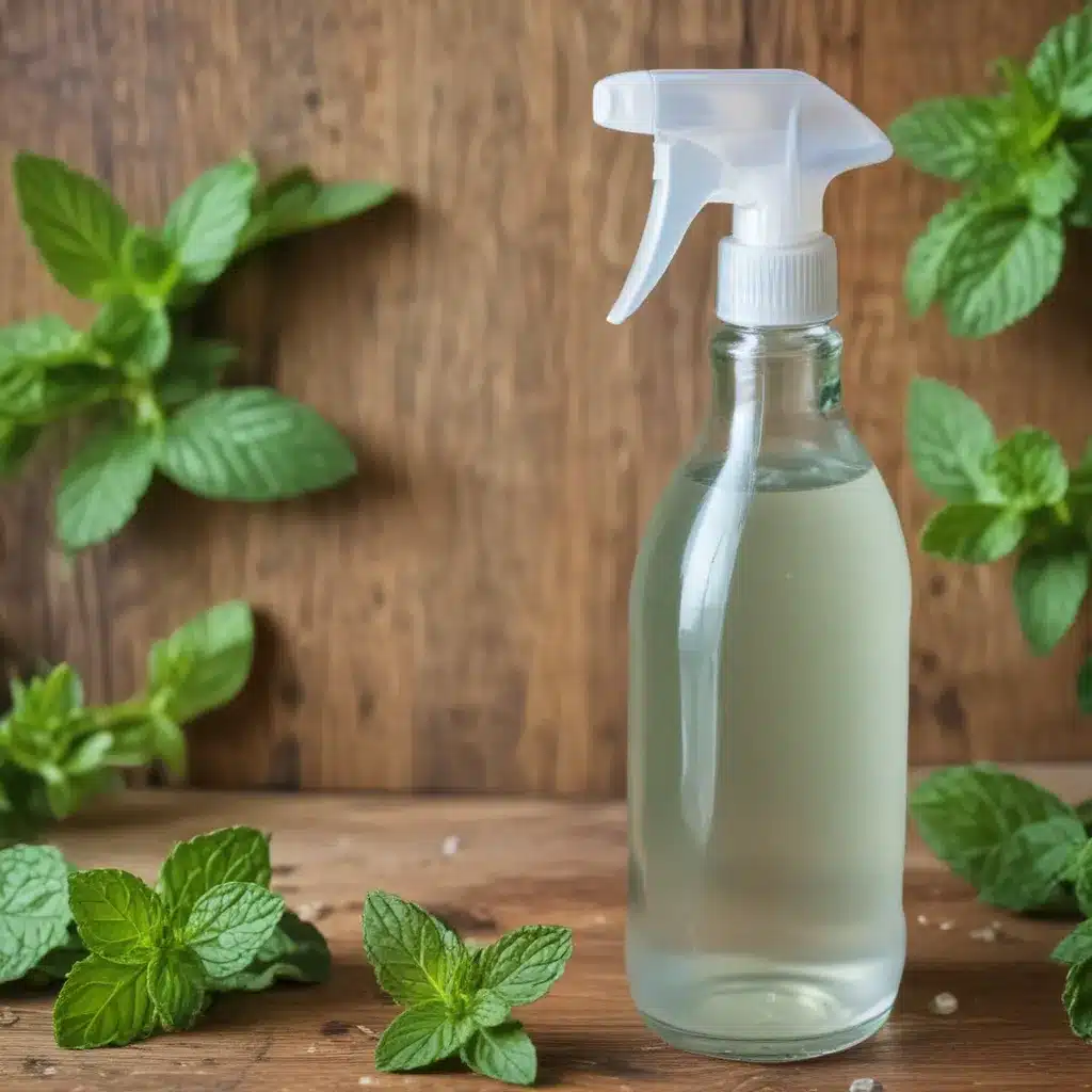 Mint and Vinegar Disinfecting Spray