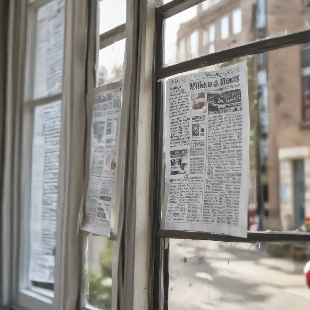 Newspaper Cleans Windows and Mirrors Streak-Free