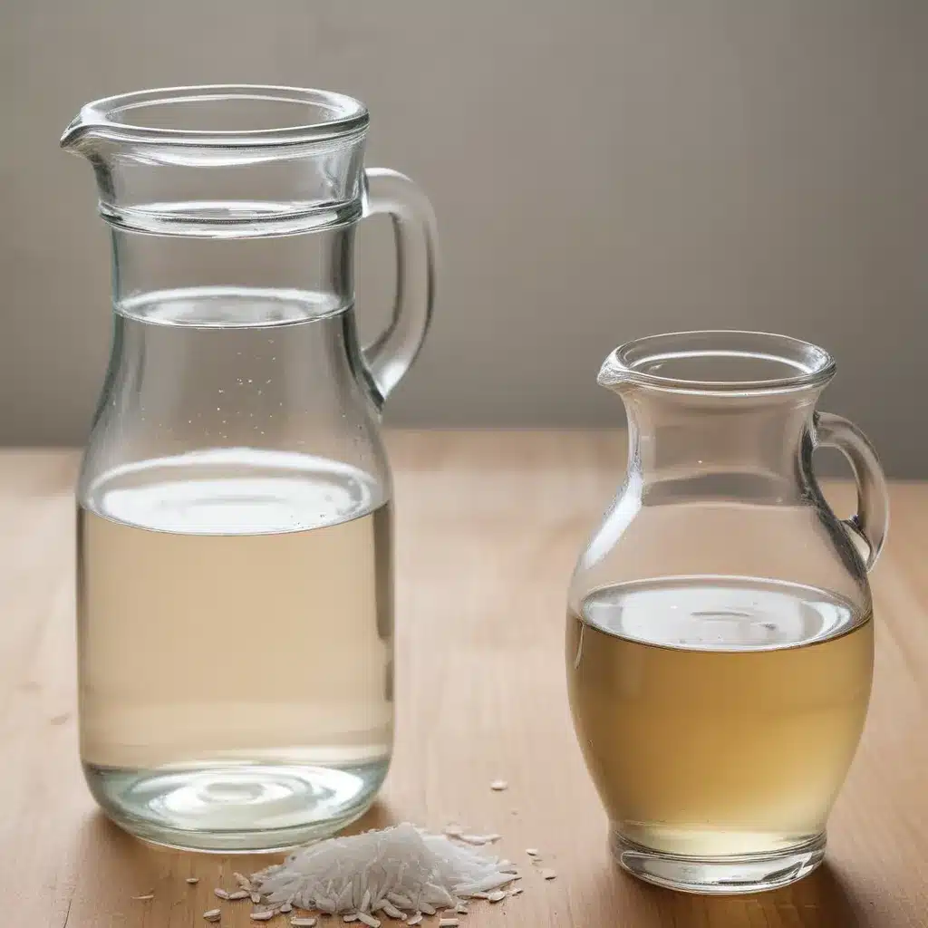 Rice and Vinegar for Cloudy Glass