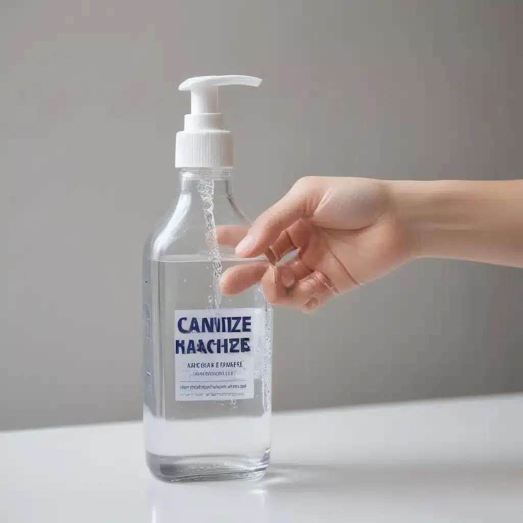 Sanitize With Alcohol And Water