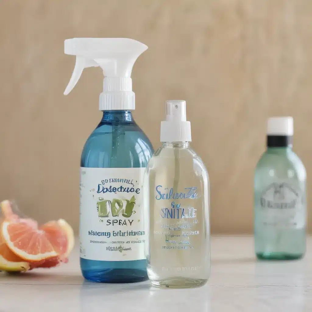 Sanitize with DIY Disinfecting Spray