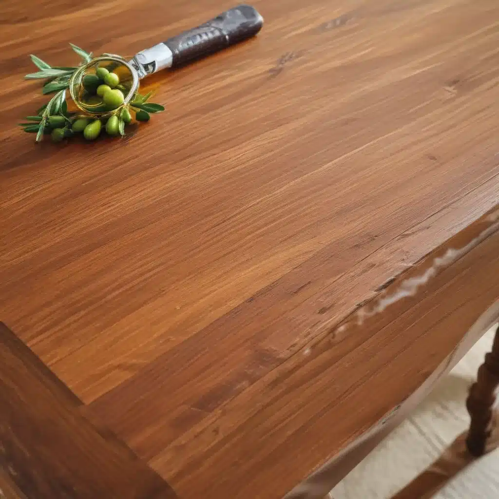 Shine Wood Furniture With Olive Oil