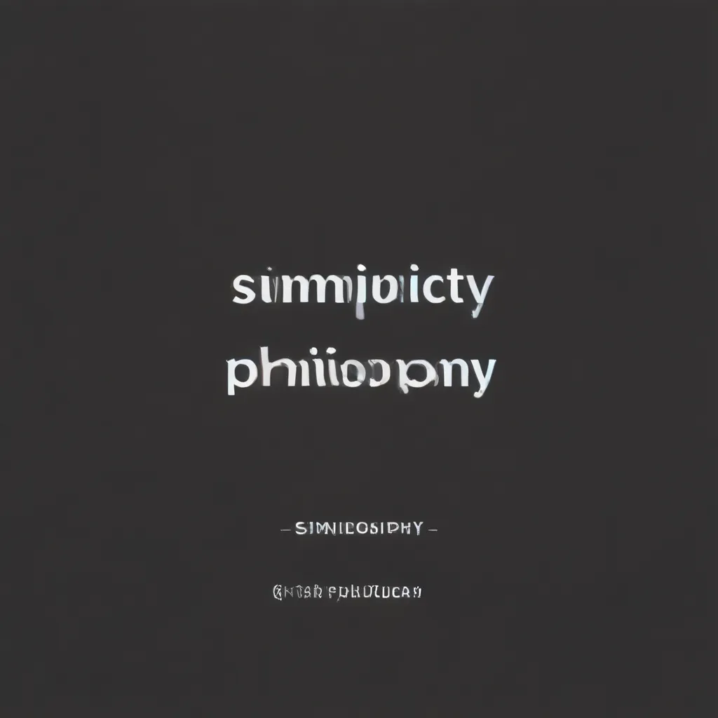 Simplicity Philosophy