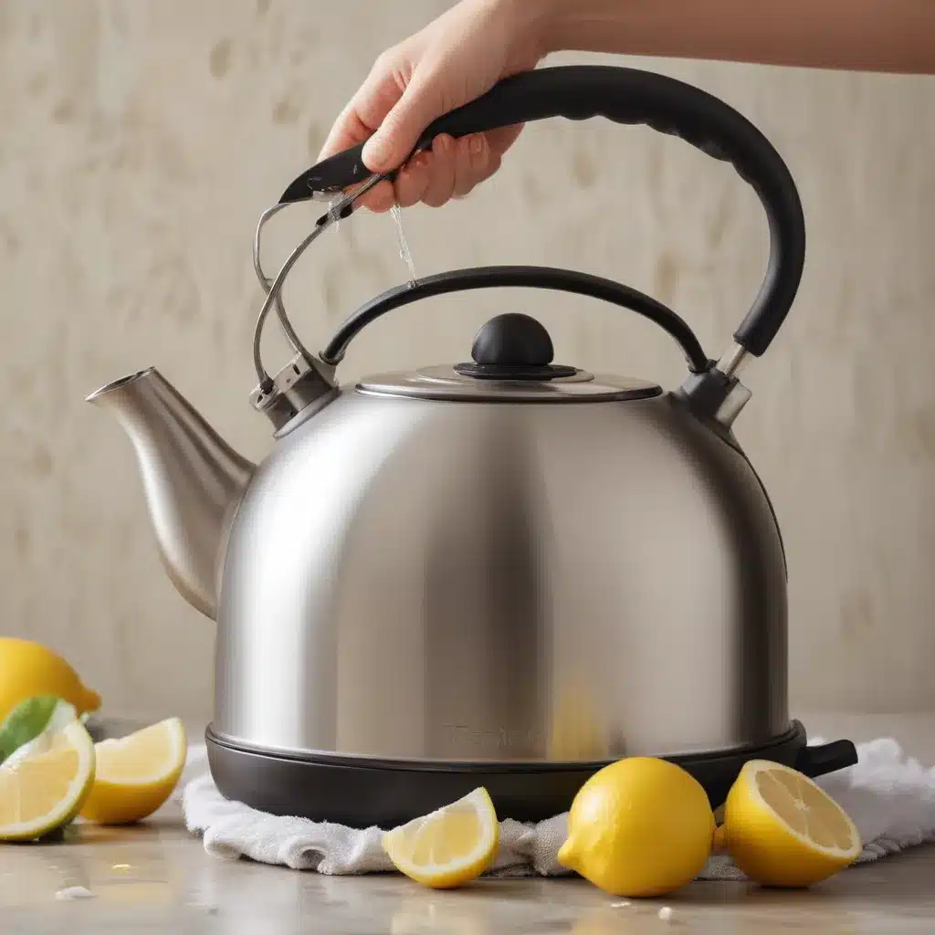 Teakettle Cleaning with Lemon