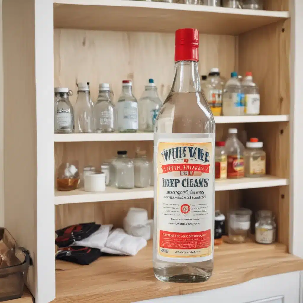 White Vinegar Deep Cleans Cupboards